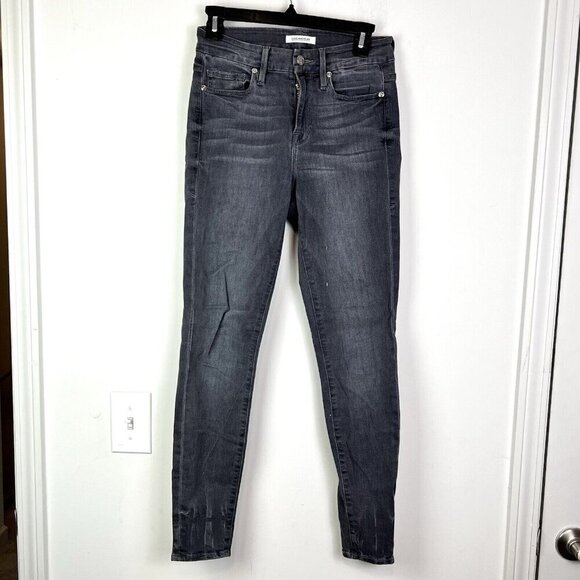 Good American Good Legs Grey Ankle Skinny Jeans Size 2/26 - Picture 3 of 11